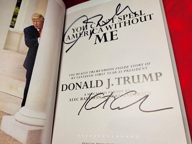 Alec Baldwin Signed You Can't Spell America Without Me First Edition