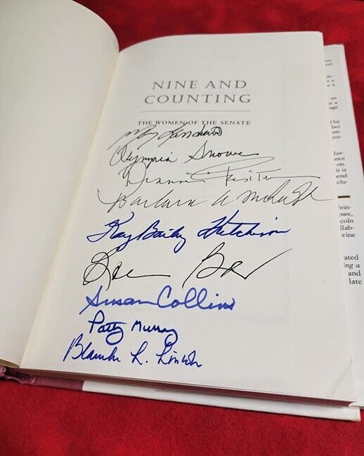 4+ Feinstein, Collins, Murray, Boxer, Lincoln Signed Nine and Counting (all 9)