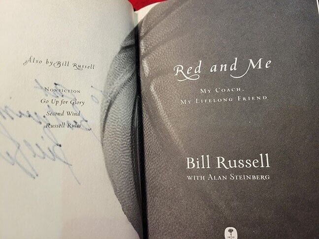 Signed Bill Russell "Red and Me : My Coach, My Lifelong Friend"